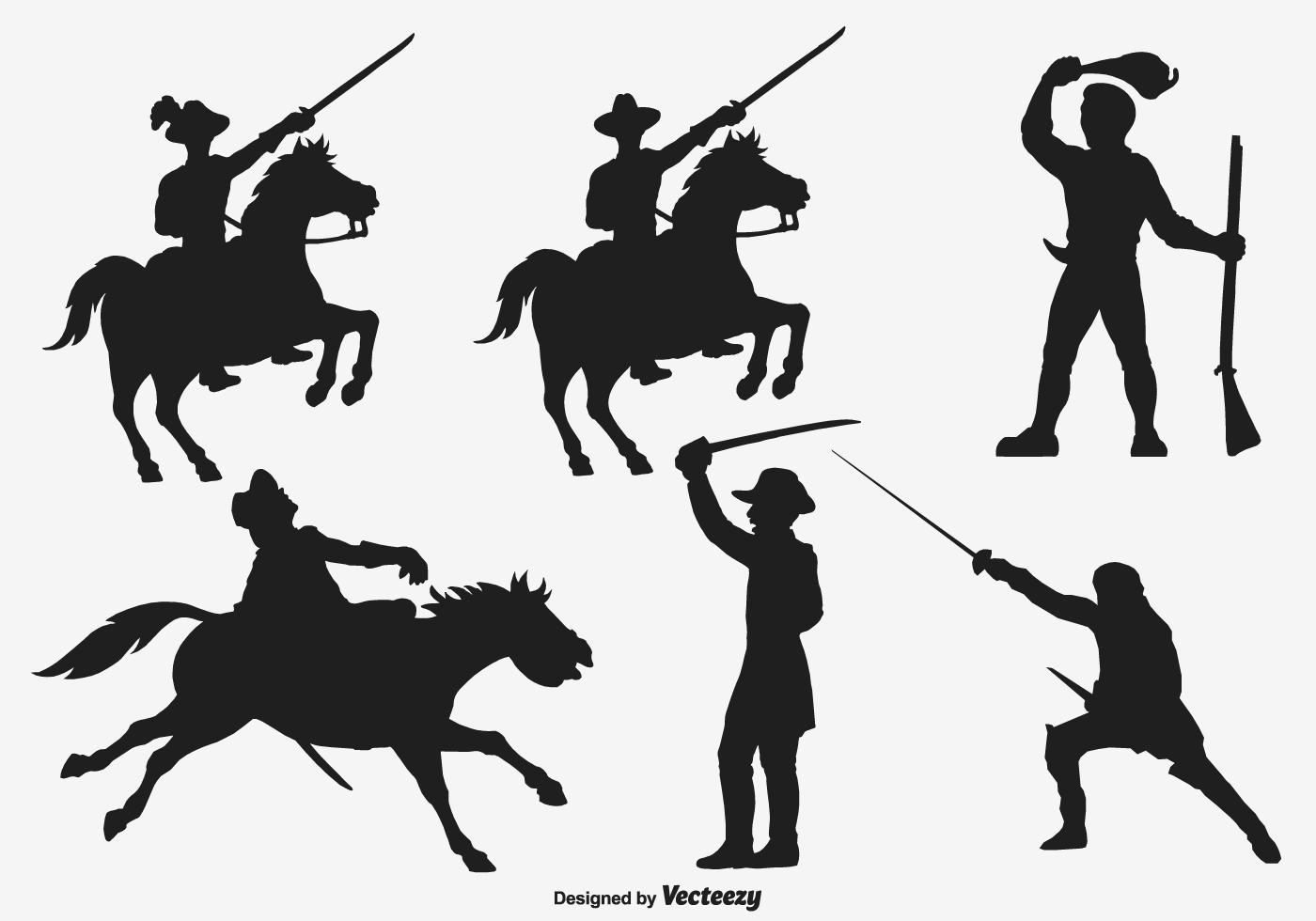 Cavalry Army Vector Silhouettes 152394 Vector Art at Vecteezy