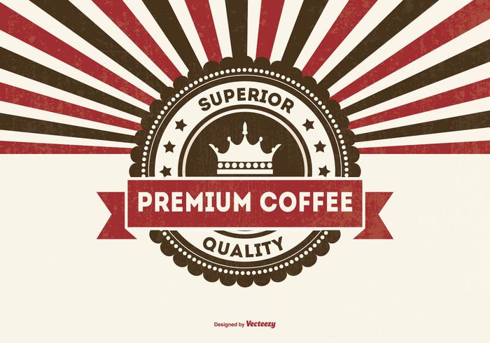 Retro Premium Coffee Background Retro Premium Coffee Background