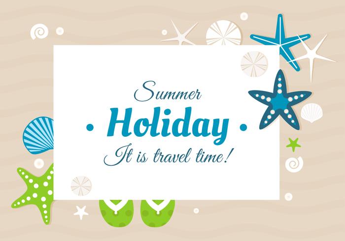 Free Design Vector Summer Time Greeting Card Free Design Vector Summer Time Greeting Card
