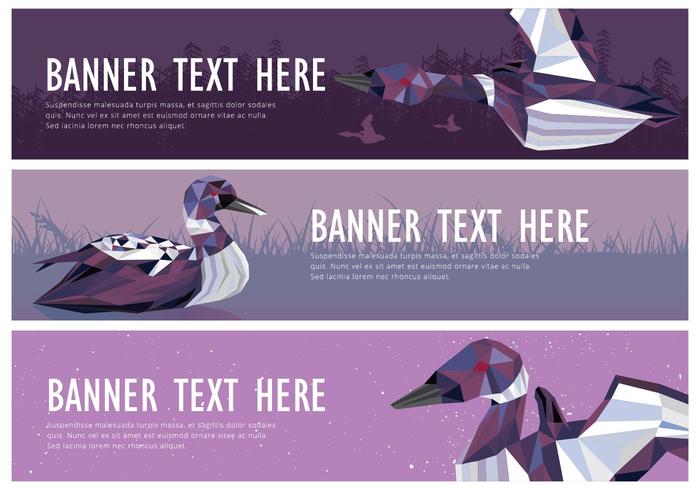 Web Banner Loon Vector