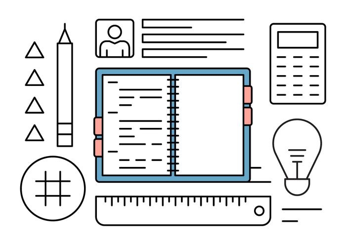 Linear School Vector Elements