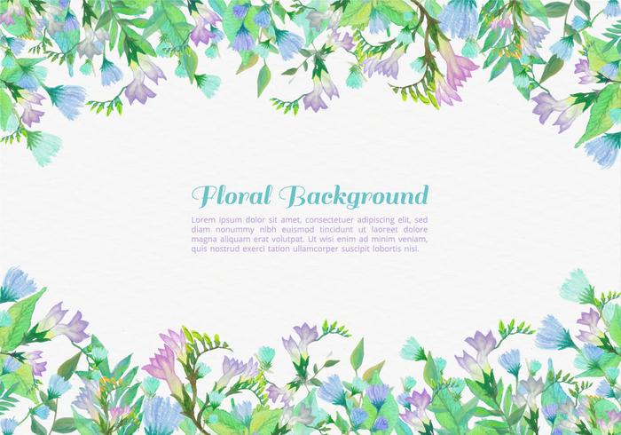 Free Vector Painted Flowers Background