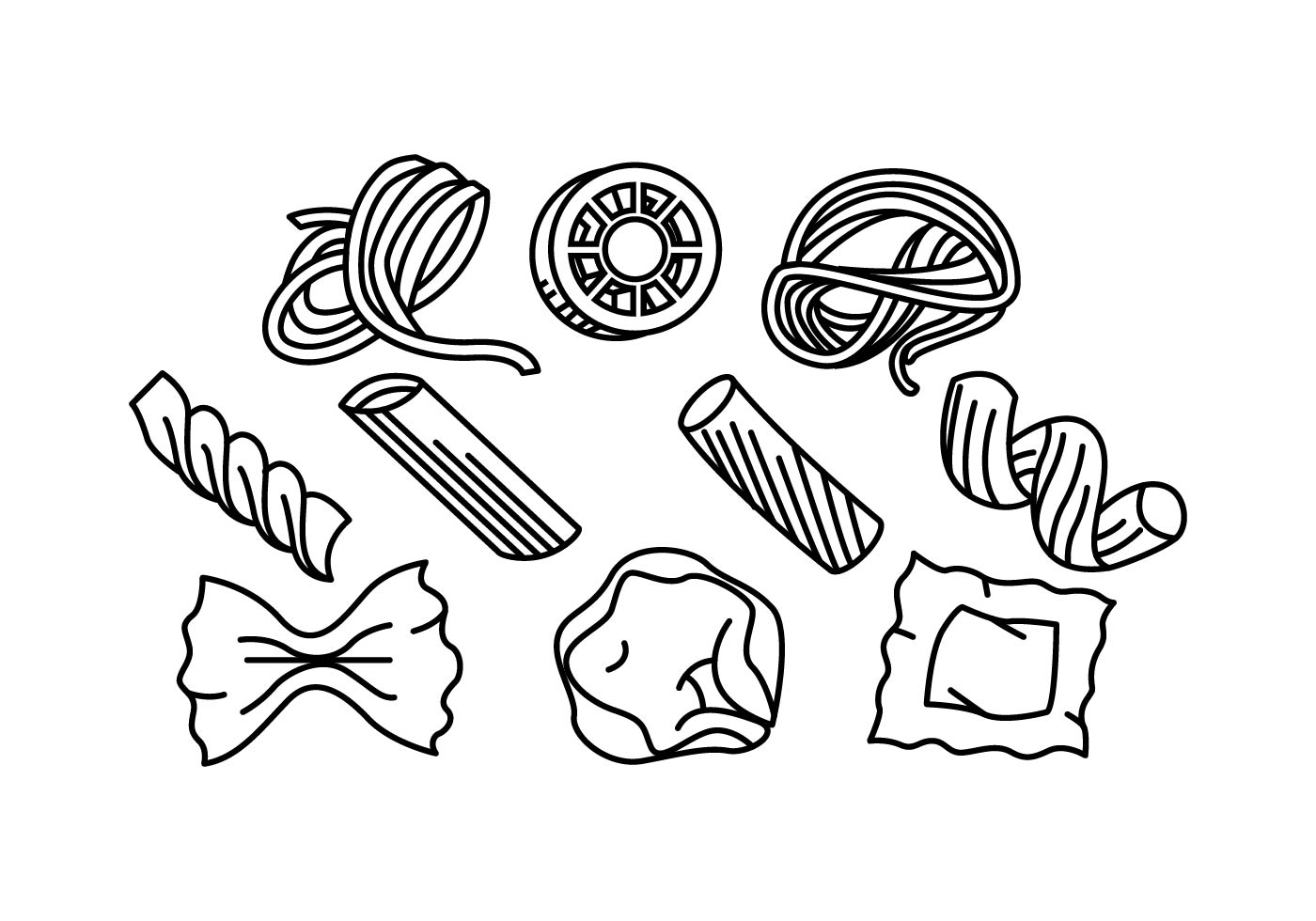Pasta Vector Art, Icons, and Graphics for Free Download