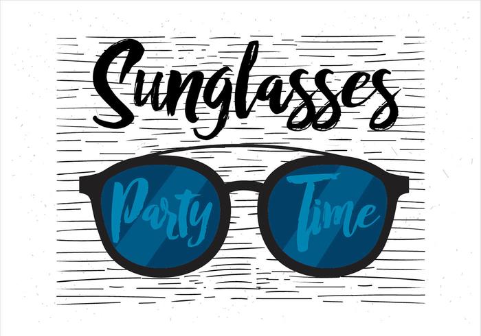 Free Vector Hand Drawn Sunglasses Illustration