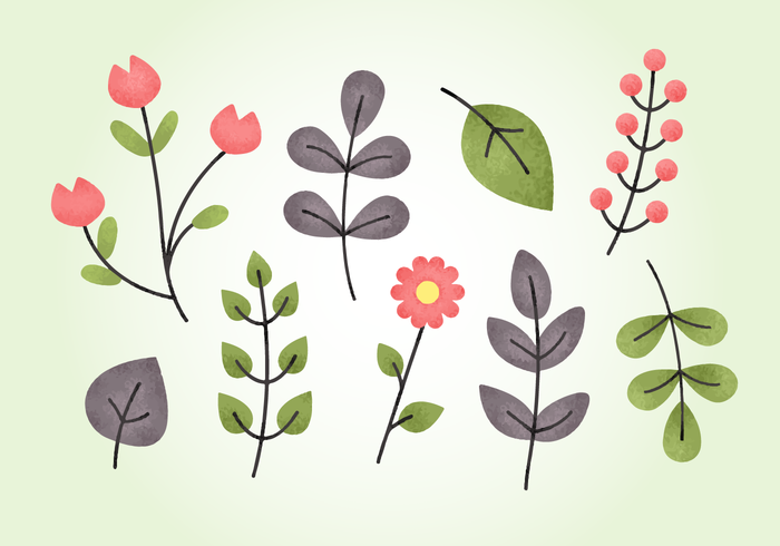 Free Grainy Natural Elements vector