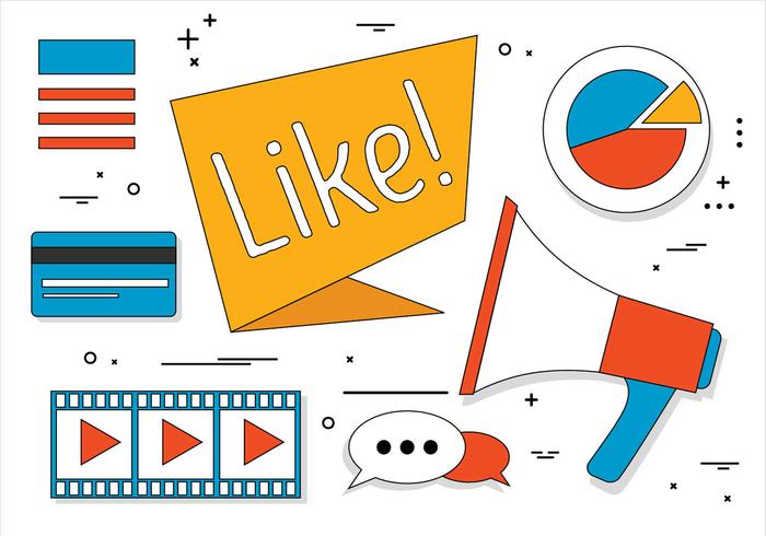 Free Flat Design Vector Social Media Icons Free Flat Design Vector Social Media Icons
