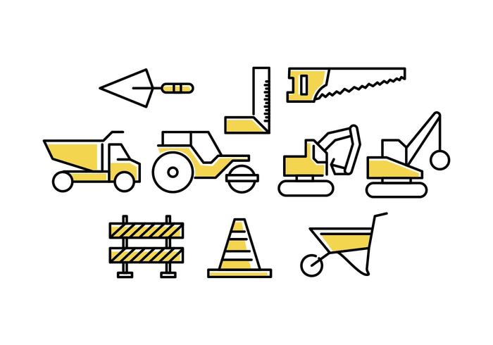 Free Construction Line Icon Vector