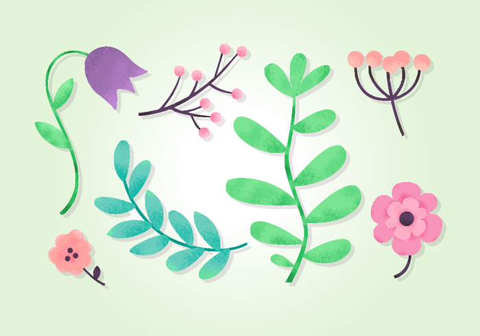 Free Grainy Natural Elements vector