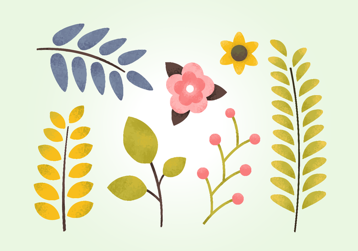 Free Grainy Natural Elements vector