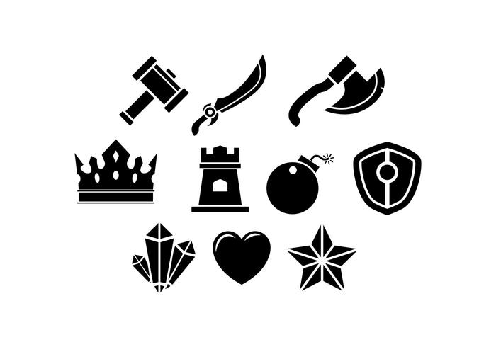 Juego Gratis Rpg Silhouette Icon Vector