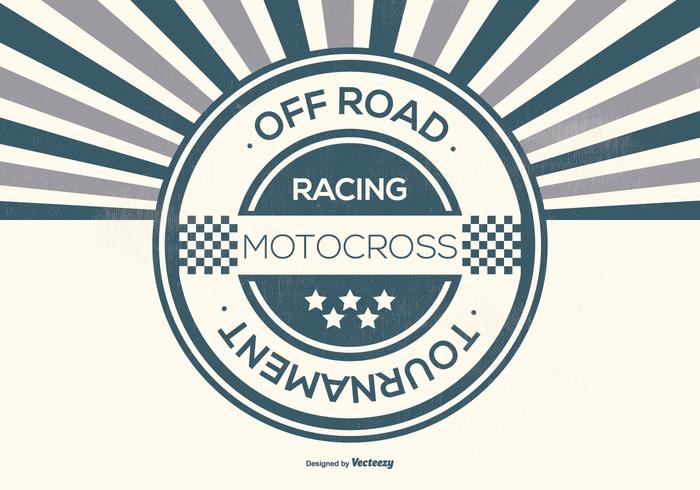 Retro Offroad Racing Background Illustration vector