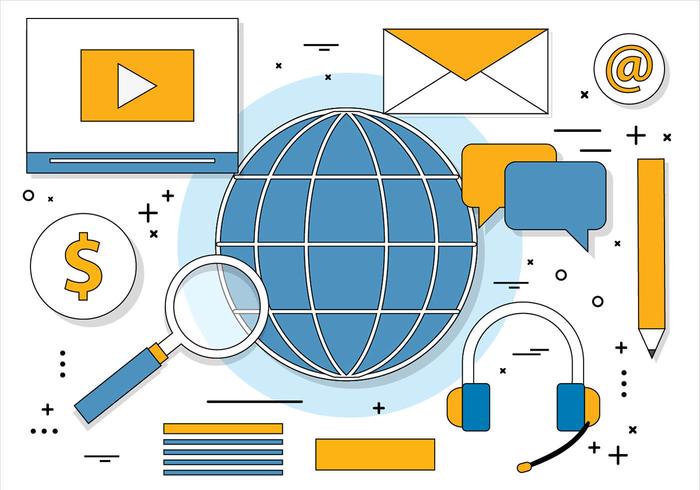 Free Flat Design Vector Digital Media Icons Free Flat Design Vector Digital Media Icons