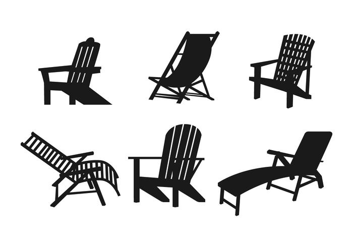 Lawn Chair Vector Set