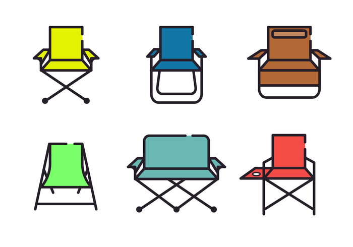 Minimalist Lawn Chair Vector Minimalist Lawn Chair Vector