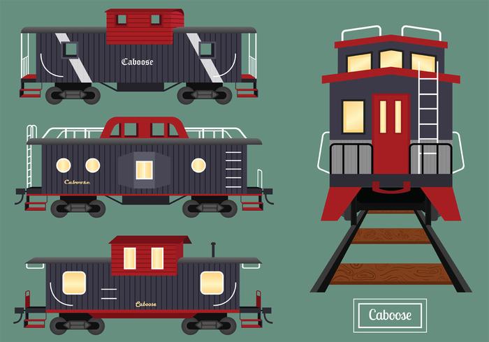 Pack de vectores de caboose