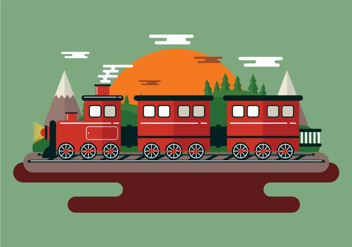 Ilustración del tren de vapor vector