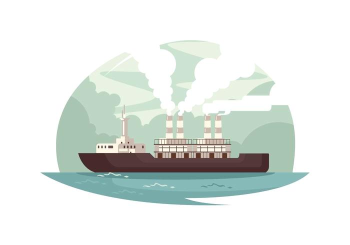 Beautiful Shipyard Vector