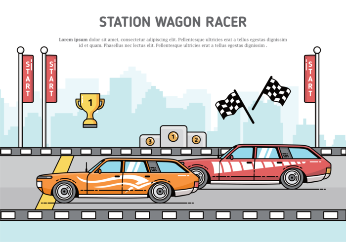 Ilustración vectorial de vagones de estación vector