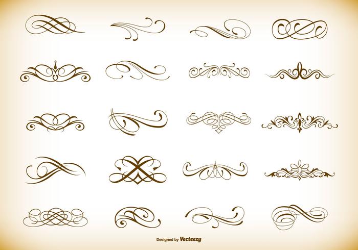 Decorative Vector Calligraphic Design Elements Decorative Vector Calligraphic Design Elements
