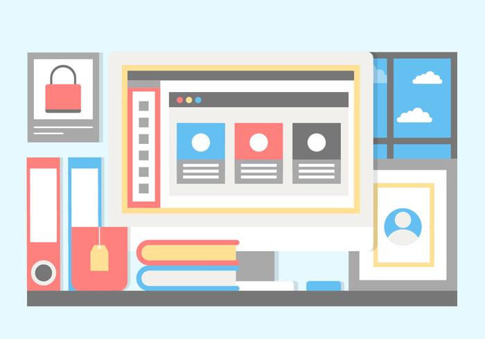Free Flat Design Vector Designer Elements Free Flat Design Vector Designer Elements