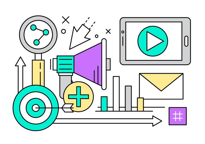 Linear Marketing and Startup Icons Linear Marketing and Startup Icons