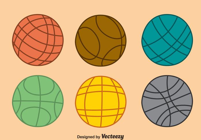 Bocce Ball Collection Vector