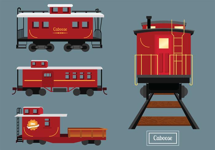 Pack de vectores de caboose