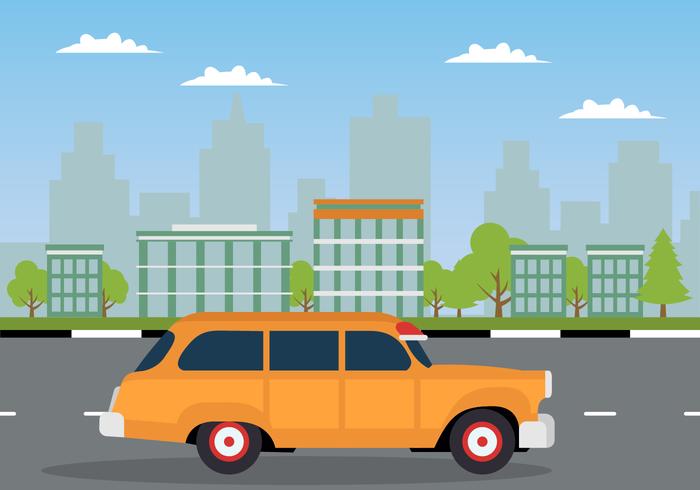 Flat Station Wagon vector