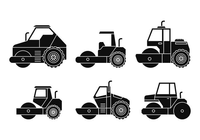 Steamroller vector set