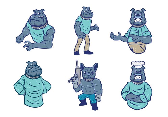 Bulldog Mascot Vector Bulldog Mascot Vector