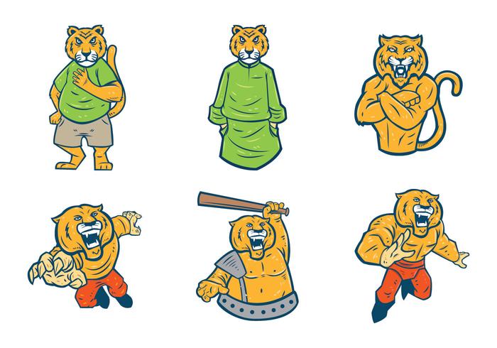 Free Tigers Mascot Vector