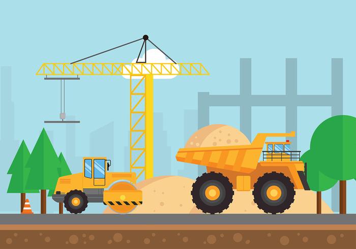Steamroller Working Free Vector Steamroller Working Free Vector