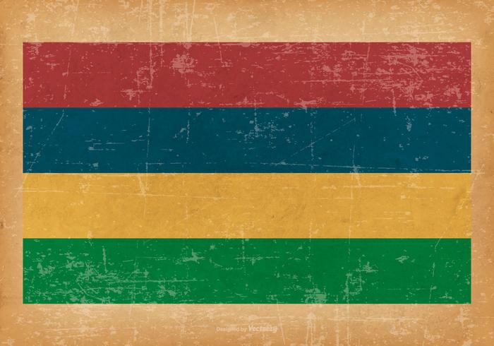 Grunge Flag of Mauritius Grunge Flag of Mauritius