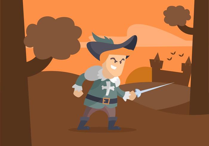 Musketeer Illustration vector