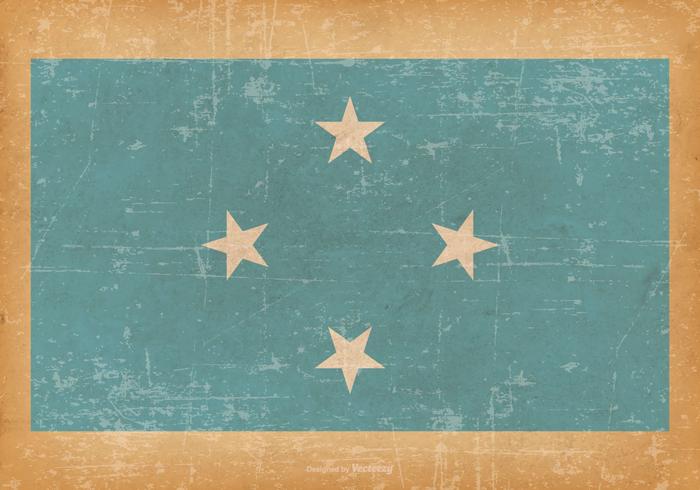 Grunge Flag of Micronesia Grunge Flag of Micronesia