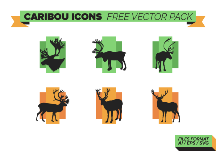 Caribou Icons Free Vector Pack Caribou Icons Free Vector Pack