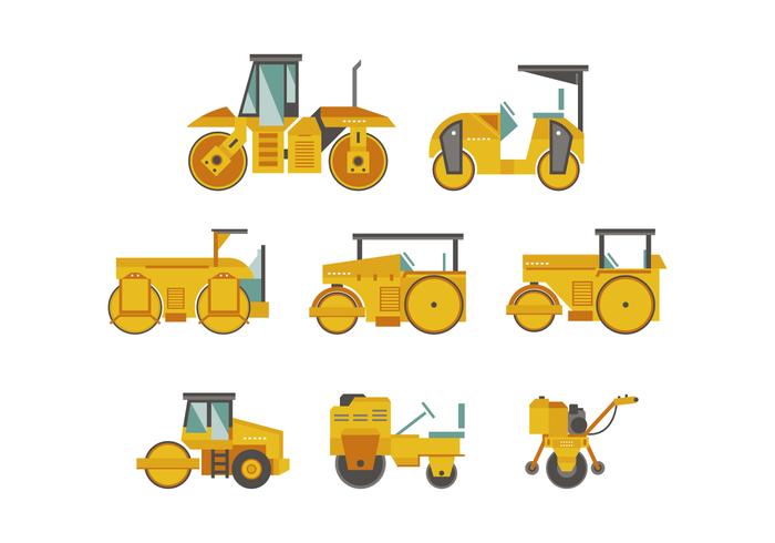 Free Road Roller Vector Collection