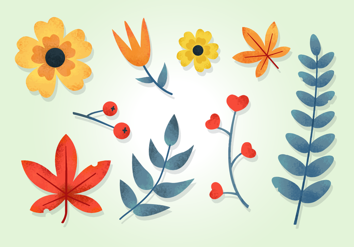 Free Grainy Natural Elements vector