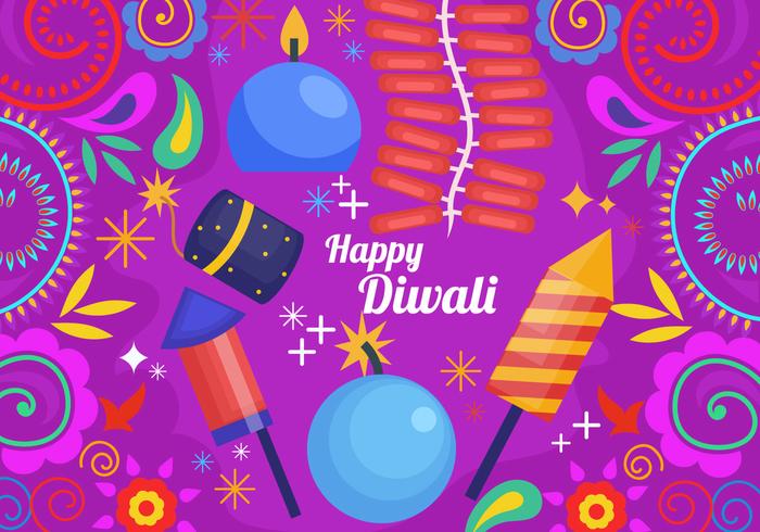 Diwali celebración de la India Vector