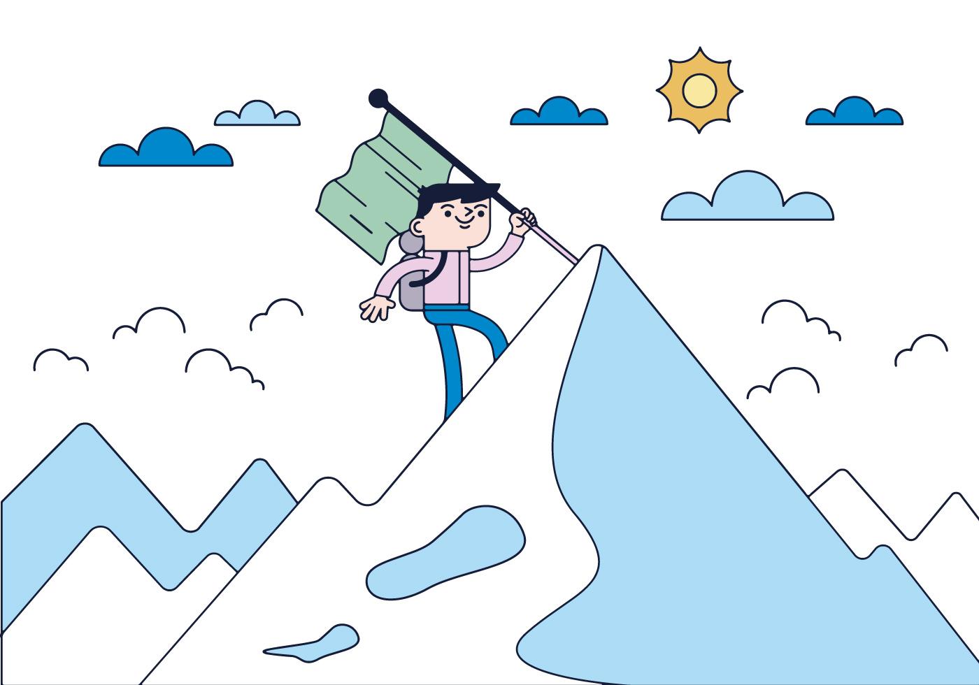 Free Climber Vector 153124 Vector Art at Vecteezy