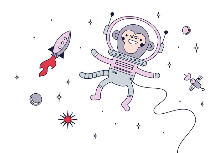 Free Space Monkey Vector Free Space Monkey Vector