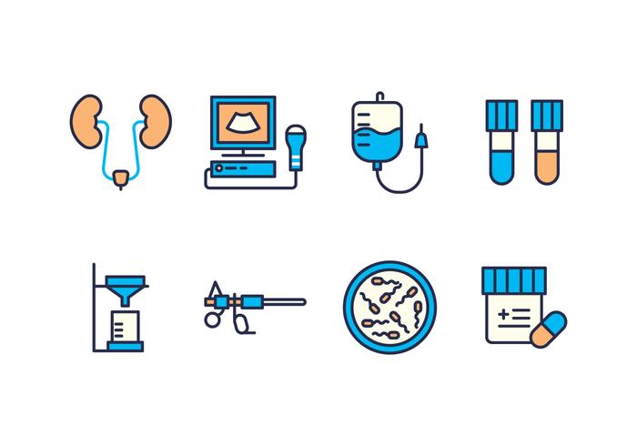 Free Urology Icons vector