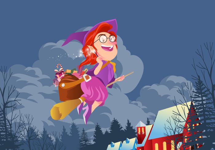 Epiphany Witch Befana vector