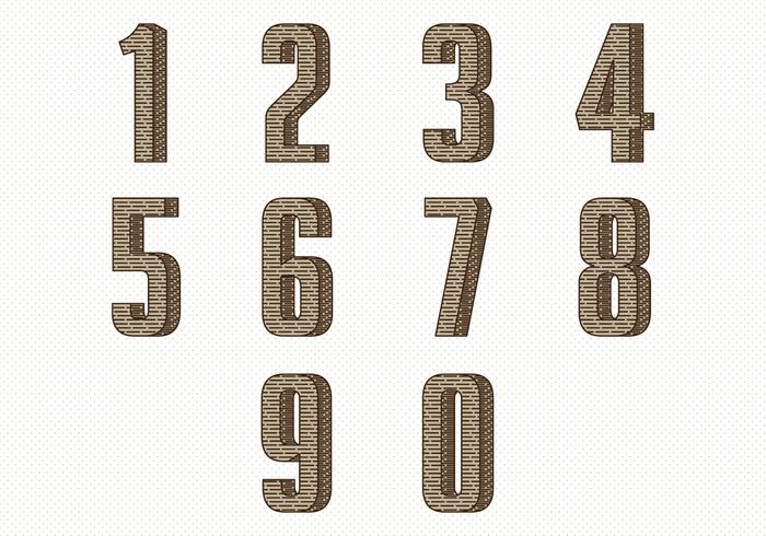 Vintage Number Collection - Download Free Vectors, Clipart ...