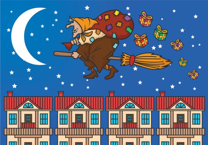 Befana vector illustration Befana vector illustration