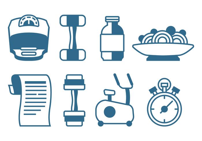 Healthy Lifestyle Icons vector
