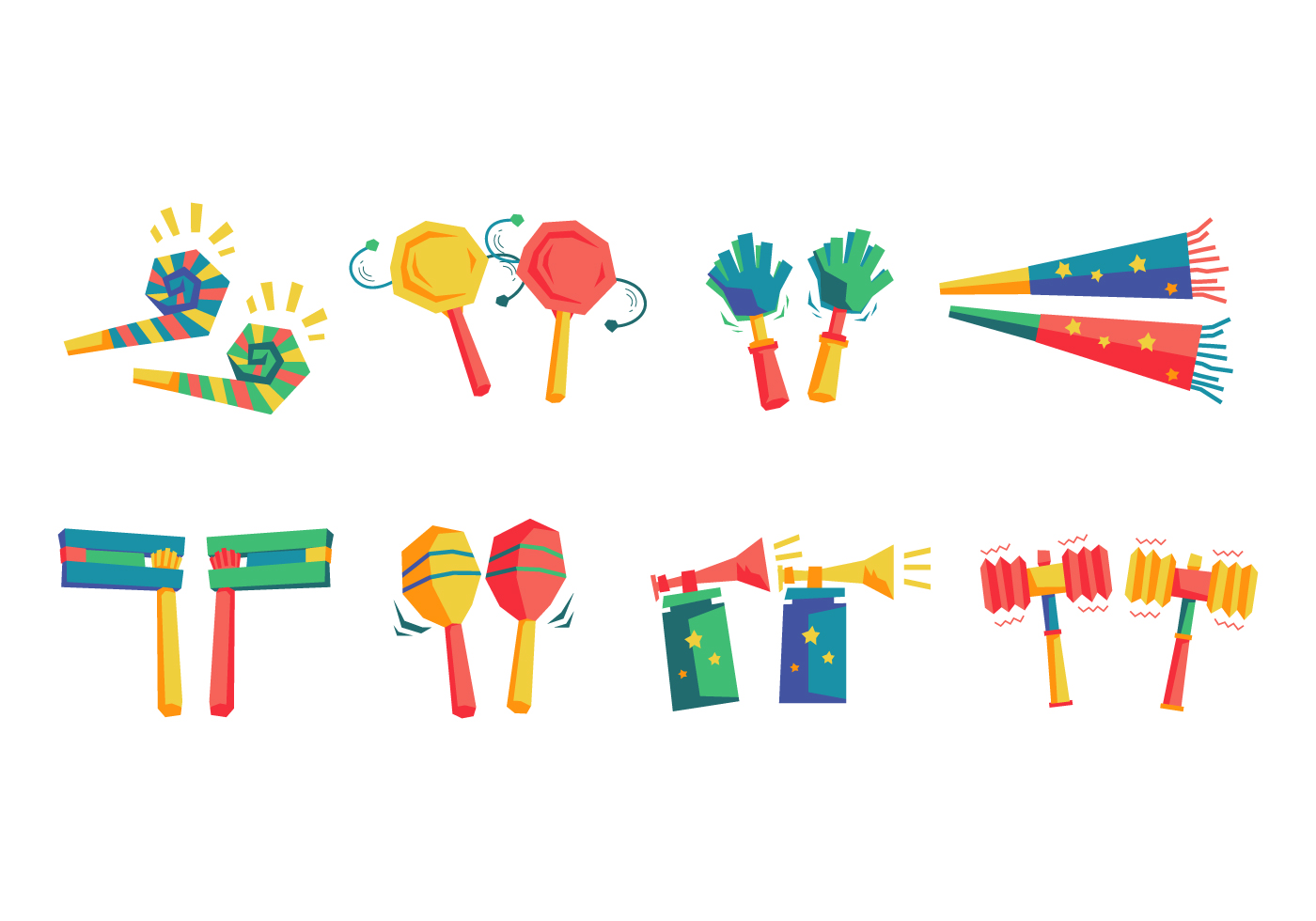 Free Noise Maker Vector Set 153269 Vector Art at Vecteezy