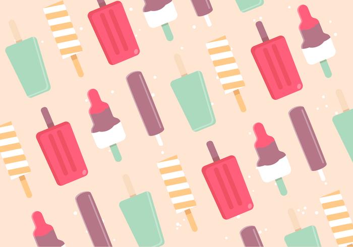 Flat Design Vector Ice Cream Pattern