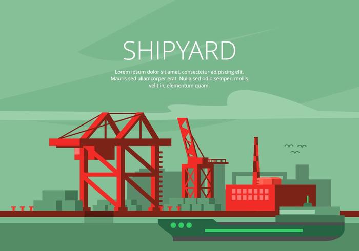 Shipyard Illustration vector