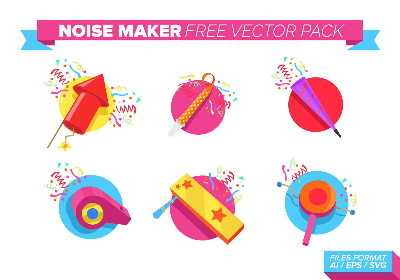 Noise Maker Free Vector Pack Download Free Vectors, Clipart Graphics